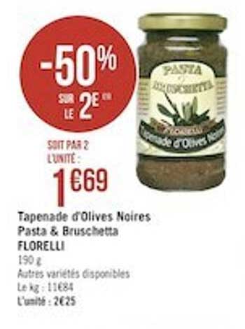 Tapenade D'olives Noires Pasta & Bruschetta Florelli