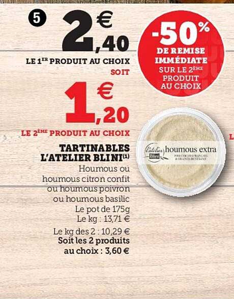 tartinables l'atelier blini