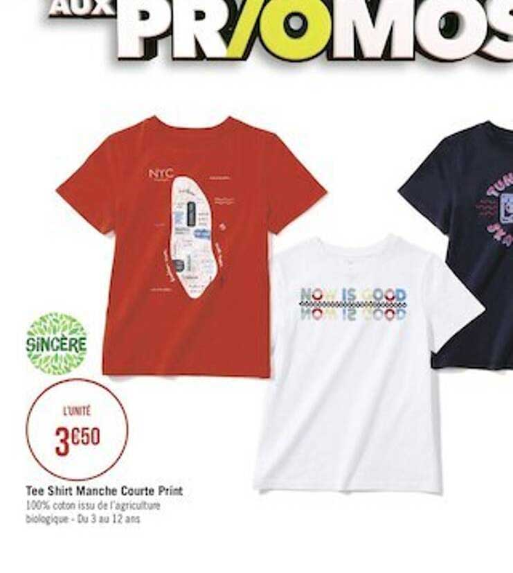 tee shirt manche courte print