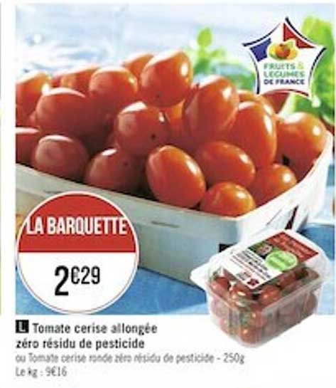 tomate cerise allongée zéro résidu de pesticide