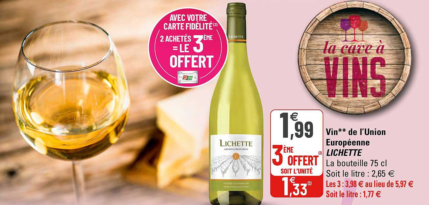 vin de l'union européenne lichette