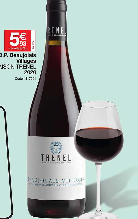 a.o.p. beaujolais villages maison trenel 2020