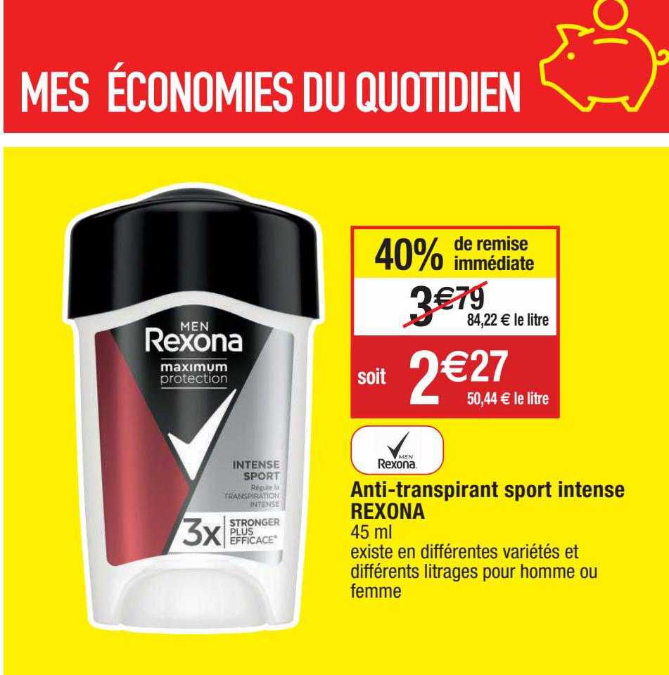 anti-transpirant sport intense rexona