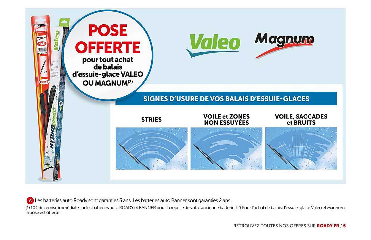 Balais D'essuie-glace Valeo Ou Magnum
