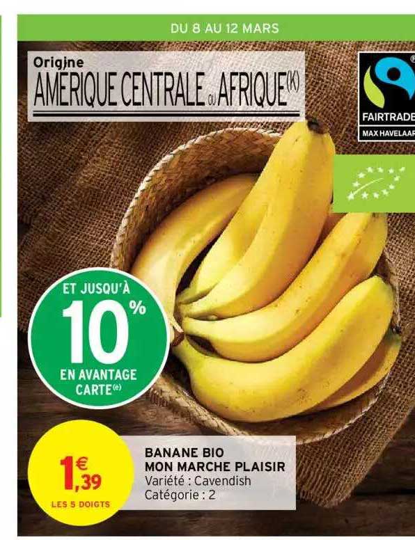 banane bio mon marché plaisir