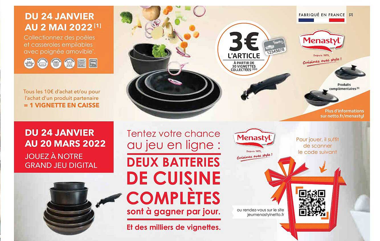 batteries de cuisine complètes