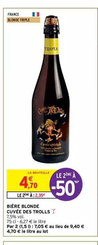 bière blonde cuvée des trolls