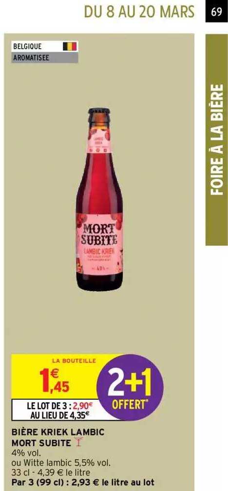 bière kriek lambic mort subite