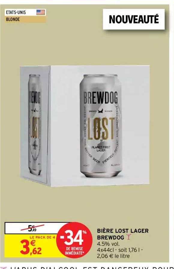 Bière Lost Lager Grewdog