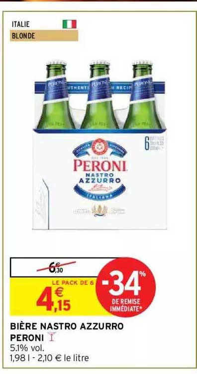 bière nastro azzurro peroni