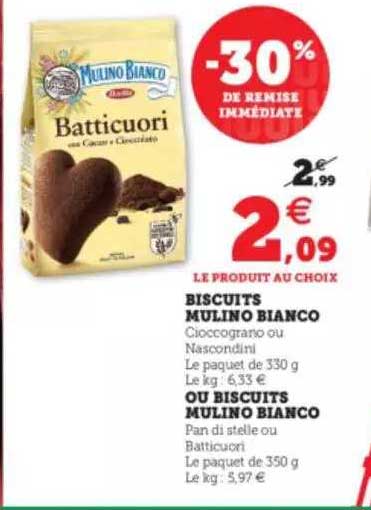 biscuits mulino bianco ou biscuits mulino bianco