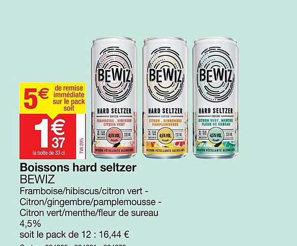 boissons hard seltzer bewiz