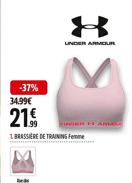 brassière de training femme under armour
