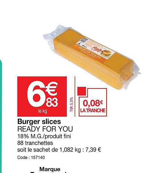 burger slices ready for you