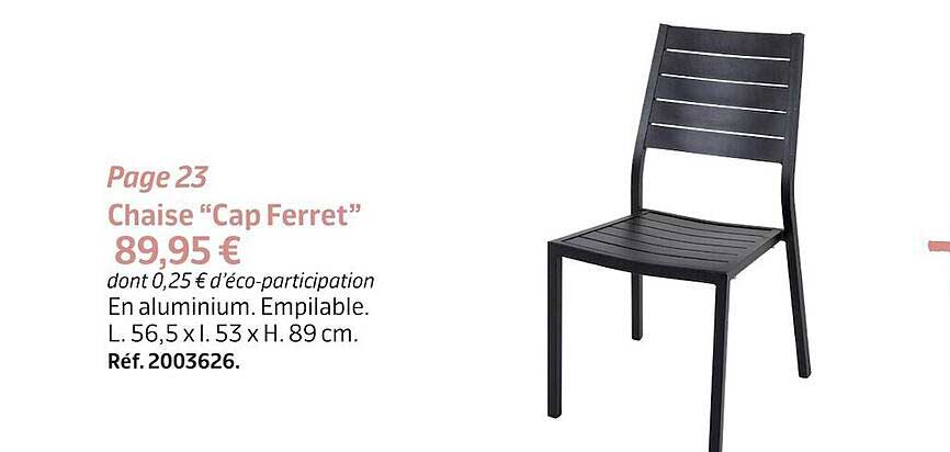 Chaise "cap Ferret"