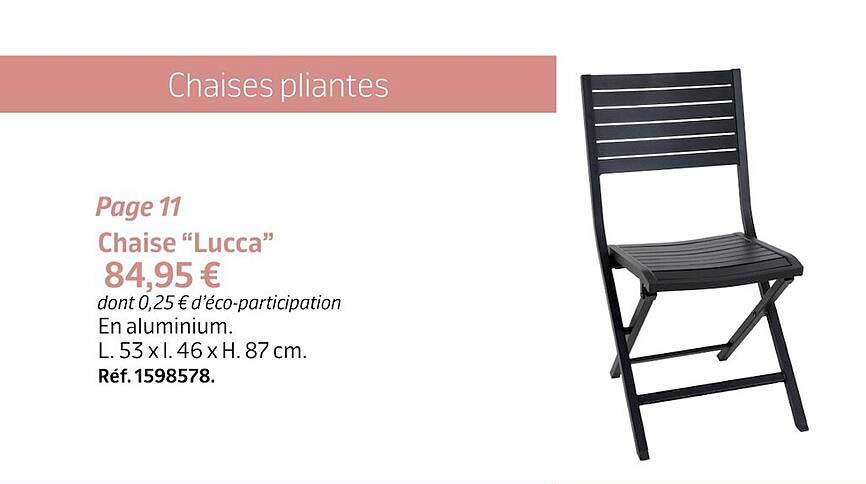 chaise "lucca"
