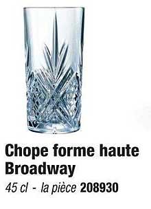 chope forme haute broadway