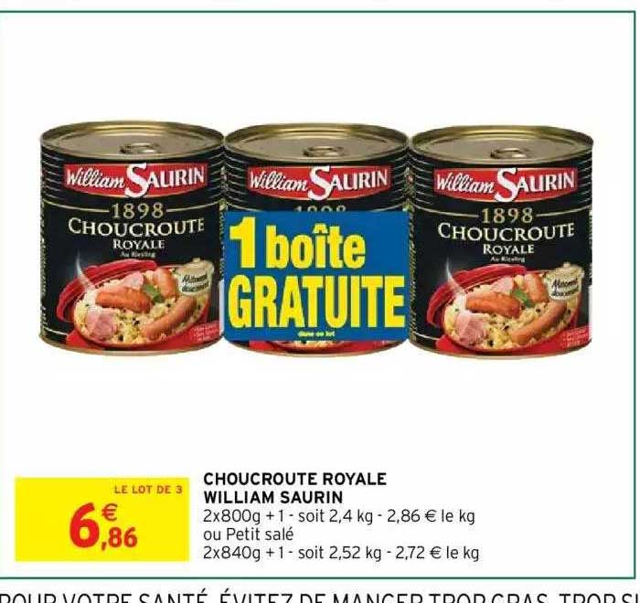 choucroute royale william saurin