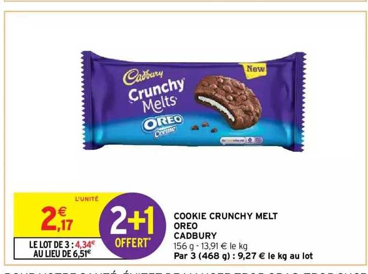 cookie crunchy melt oreo cadbury