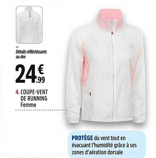 coupe-vent de running femme
