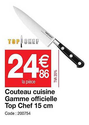Couteau Cuisine Gamme Officielle Top Chef 15 Cm