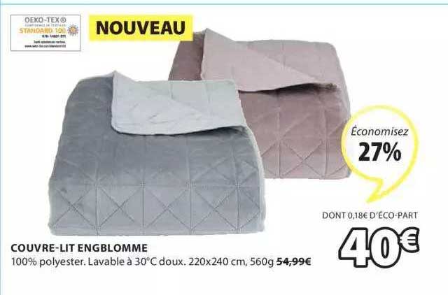 couvre-lit engblomme