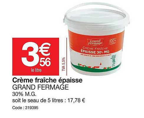 crème fraîche épaisse grand fermage