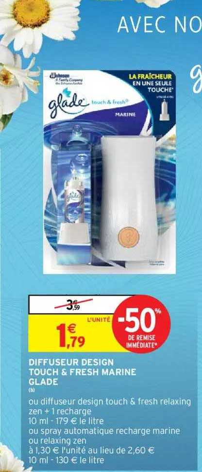 Diffuseur Design Touch & Fresh Marine Glade