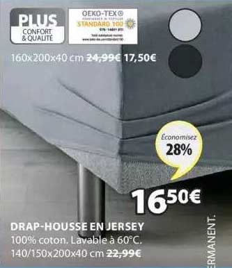 drap-housse en jersey
