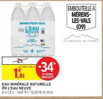 Eau Minérale Naturelle L'eau Neuve
