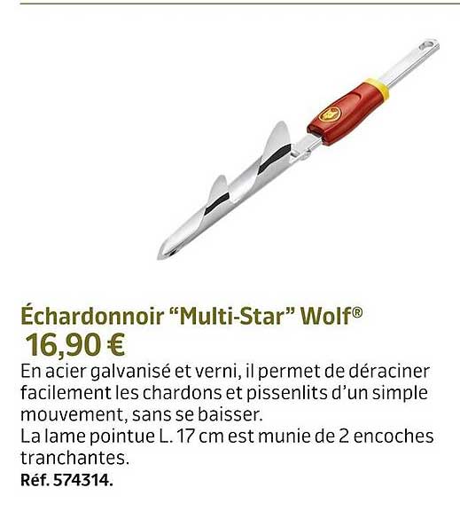 échardonnoir "multi-star" wolf