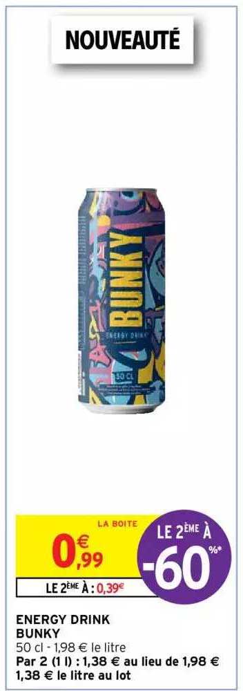 energy drink bunky