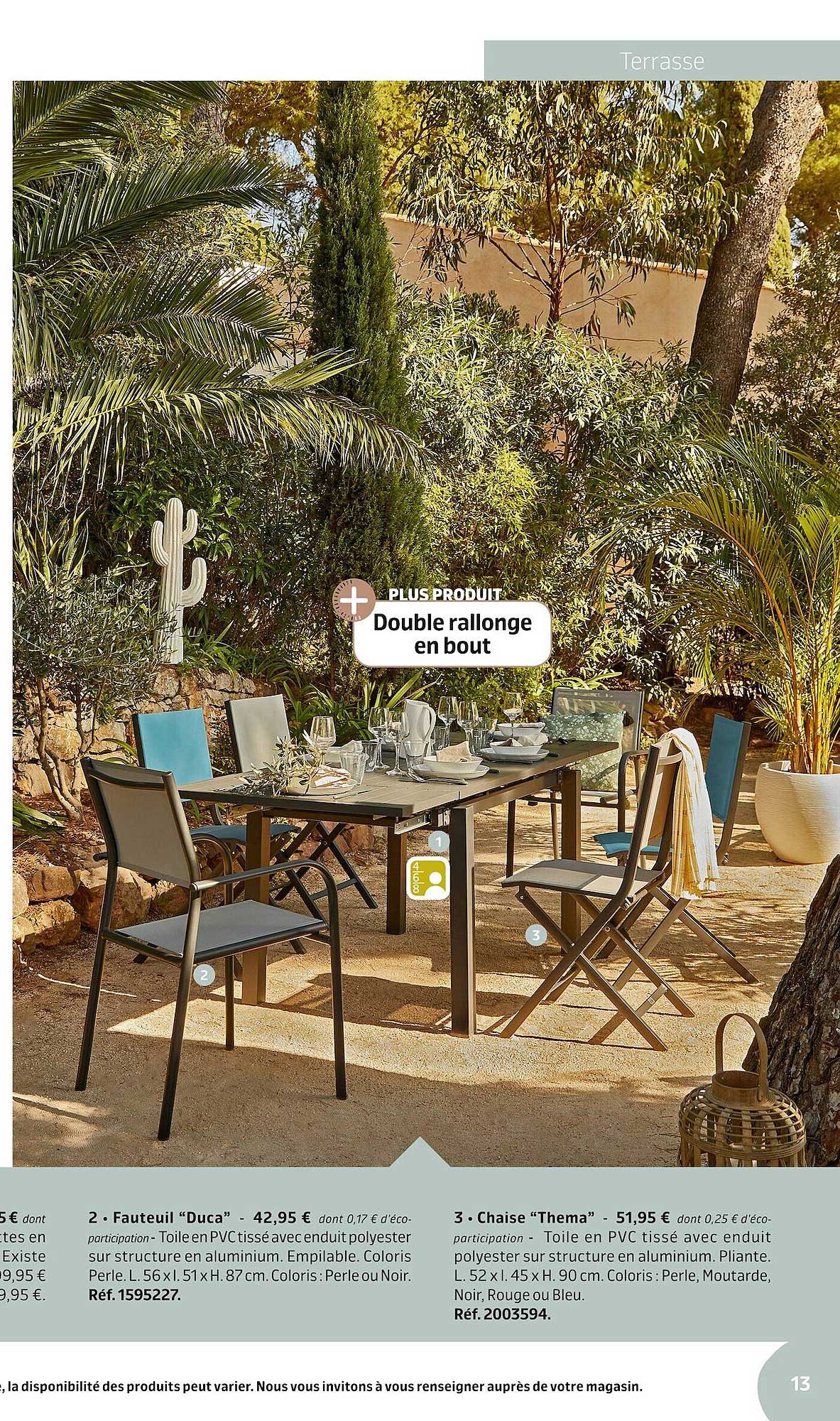 fauteuil "duca", chaise "thema"