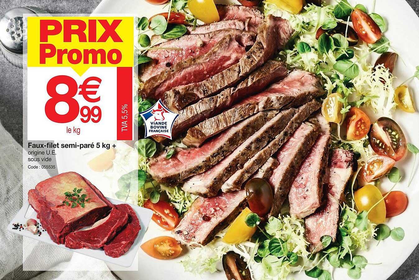 faux-filet semi-paré 5 kg+