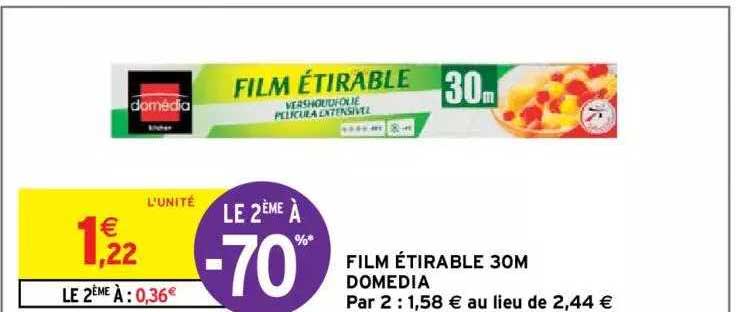film étirable 30m domédia