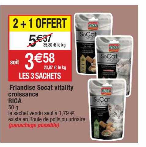 friandises socat vitality croissance riga