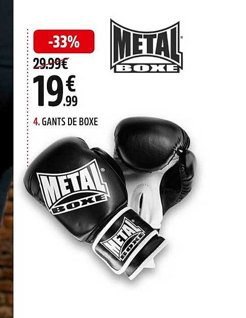 gants de boxe metal boxe