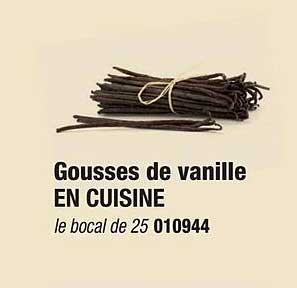 gousses de vanille en cuisine