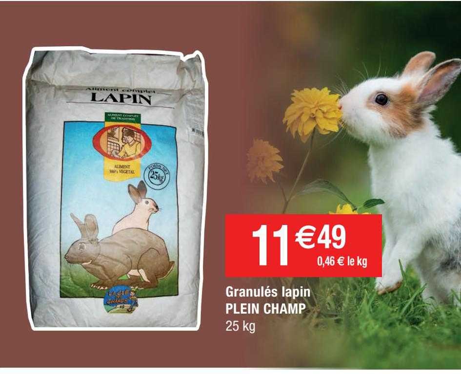 granulés lapin plein champ