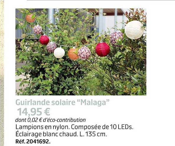guirlande solaire "malaga"