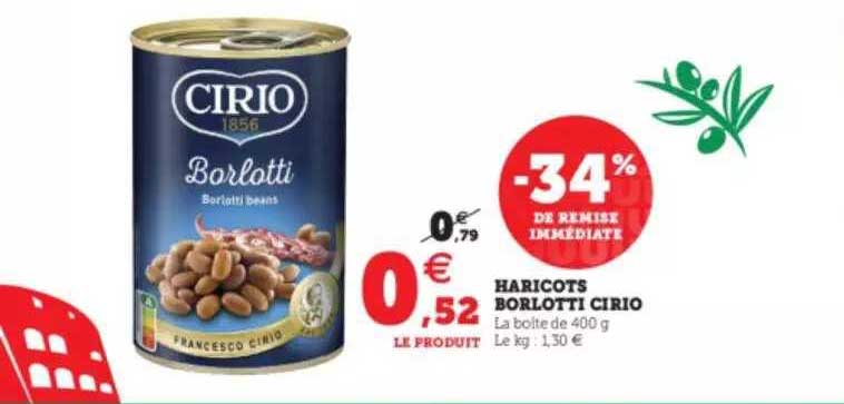 Haricots Borlotti Cirio