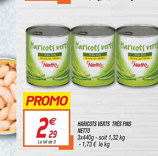 haricots verts très fins netto