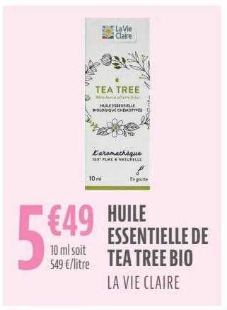huile essentielle de tea tree bio