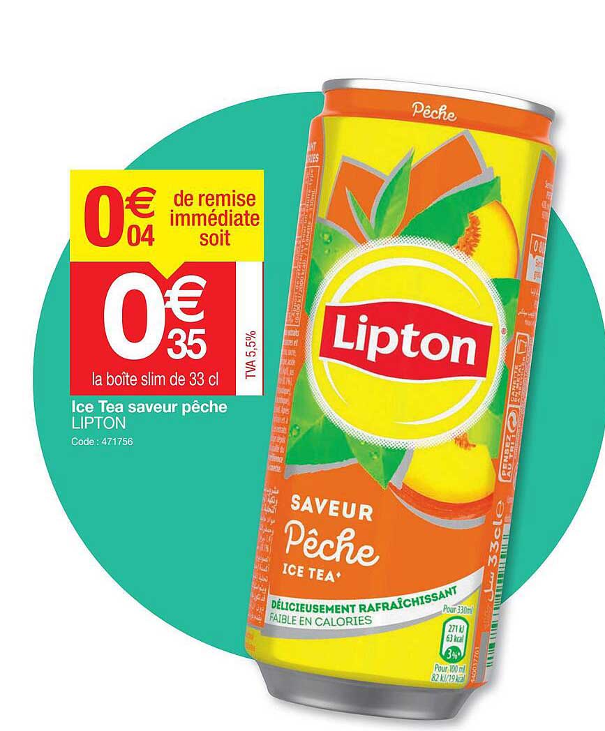 Ice Tea Saveur Pêche Lipton