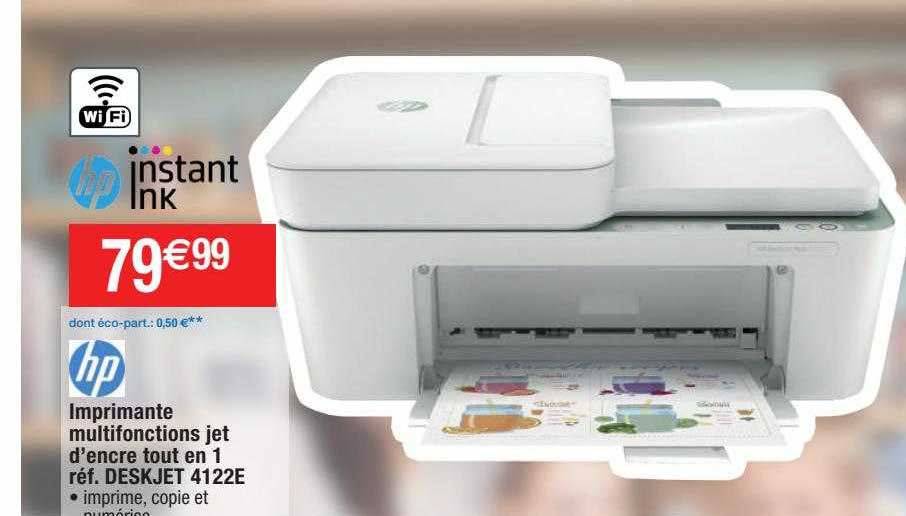 imprimante multifonctions jet d'encre tout en 1 deskjet 4122e hp
