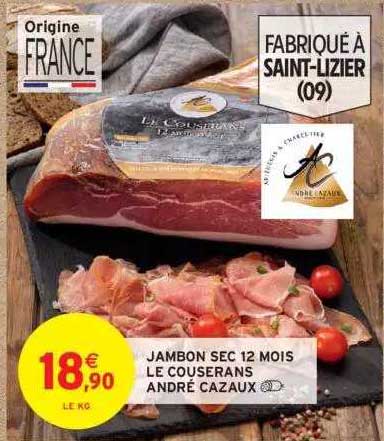 Jambon Sec 12 Mois Le Couserans André Cazaux