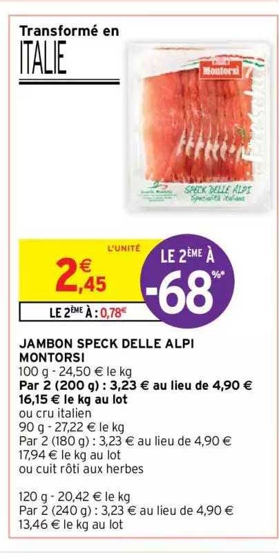 jambon speck delle alpi montorsi