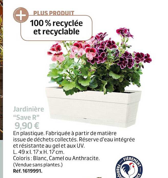jardinière "save r"