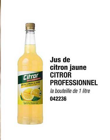 Jus De Citron Jaune Citror Professionnel