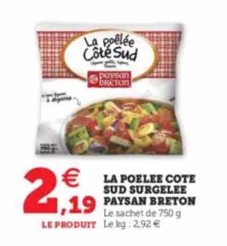 La Poêlée Côte Sud Surgelée Paysan Breton